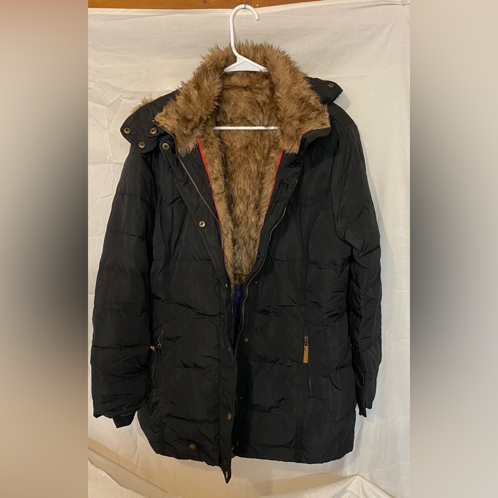 Women’s Black Fur-Lined Jacket